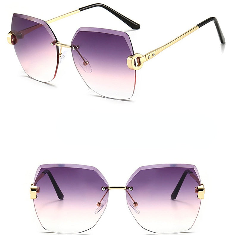 Wholesale Frameless Metal Sunglasses AC